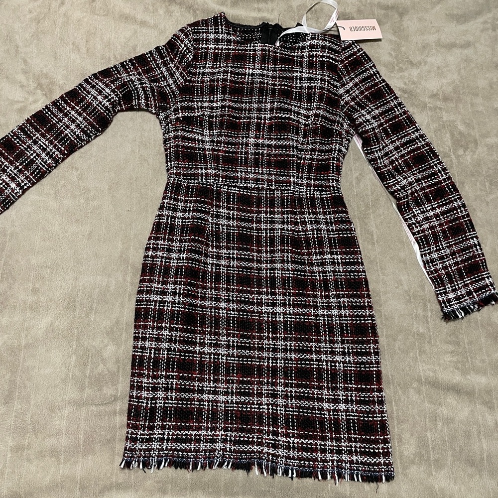 NWT Missguided Tweed MIDI dress